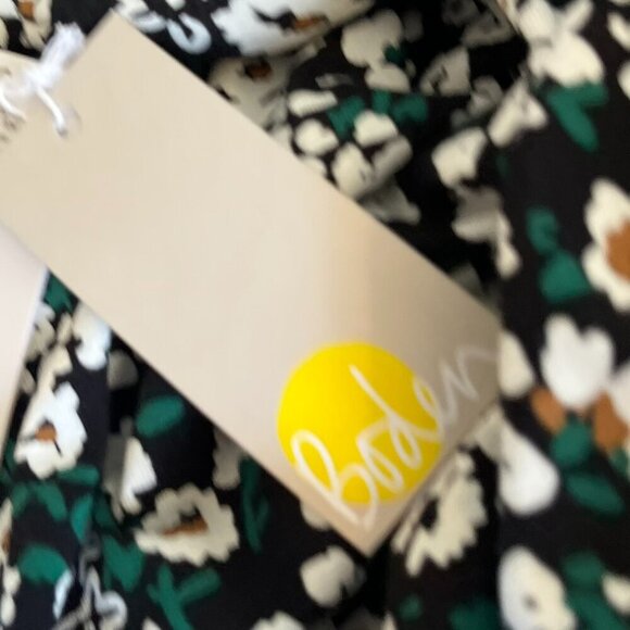 Boden Woman's Easy Yoke Mini Jersey In Heart Bloom Floral Summer Dress Sz 10L - Picture 7 of 13